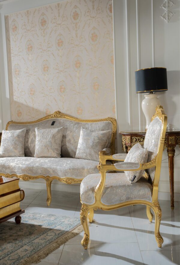 Royal Ivory Settee - Image 4
