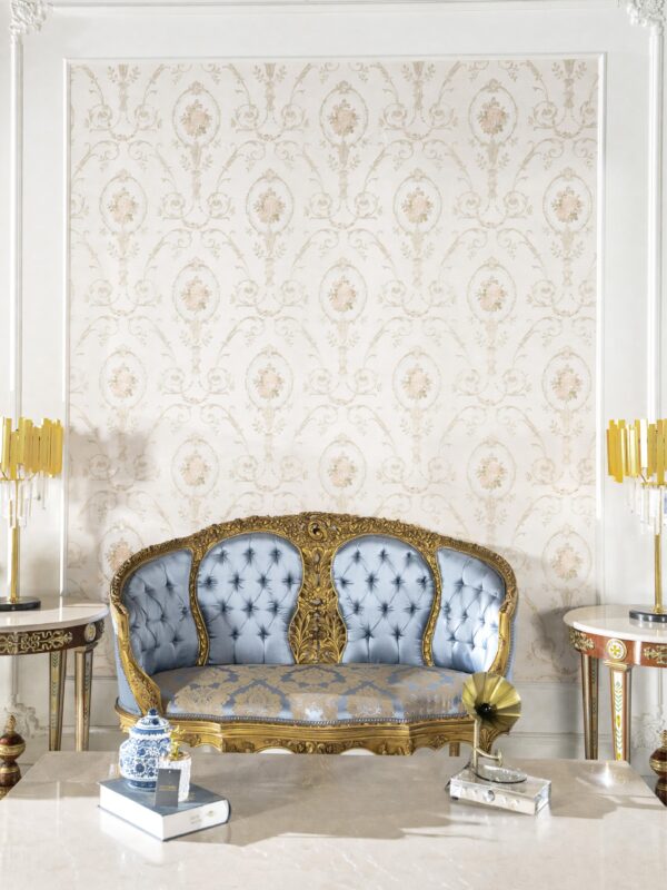 Rocco Blue Settee
