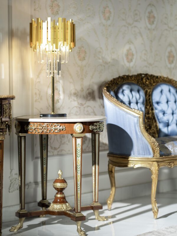 Rocco Blue Settee - Image 4