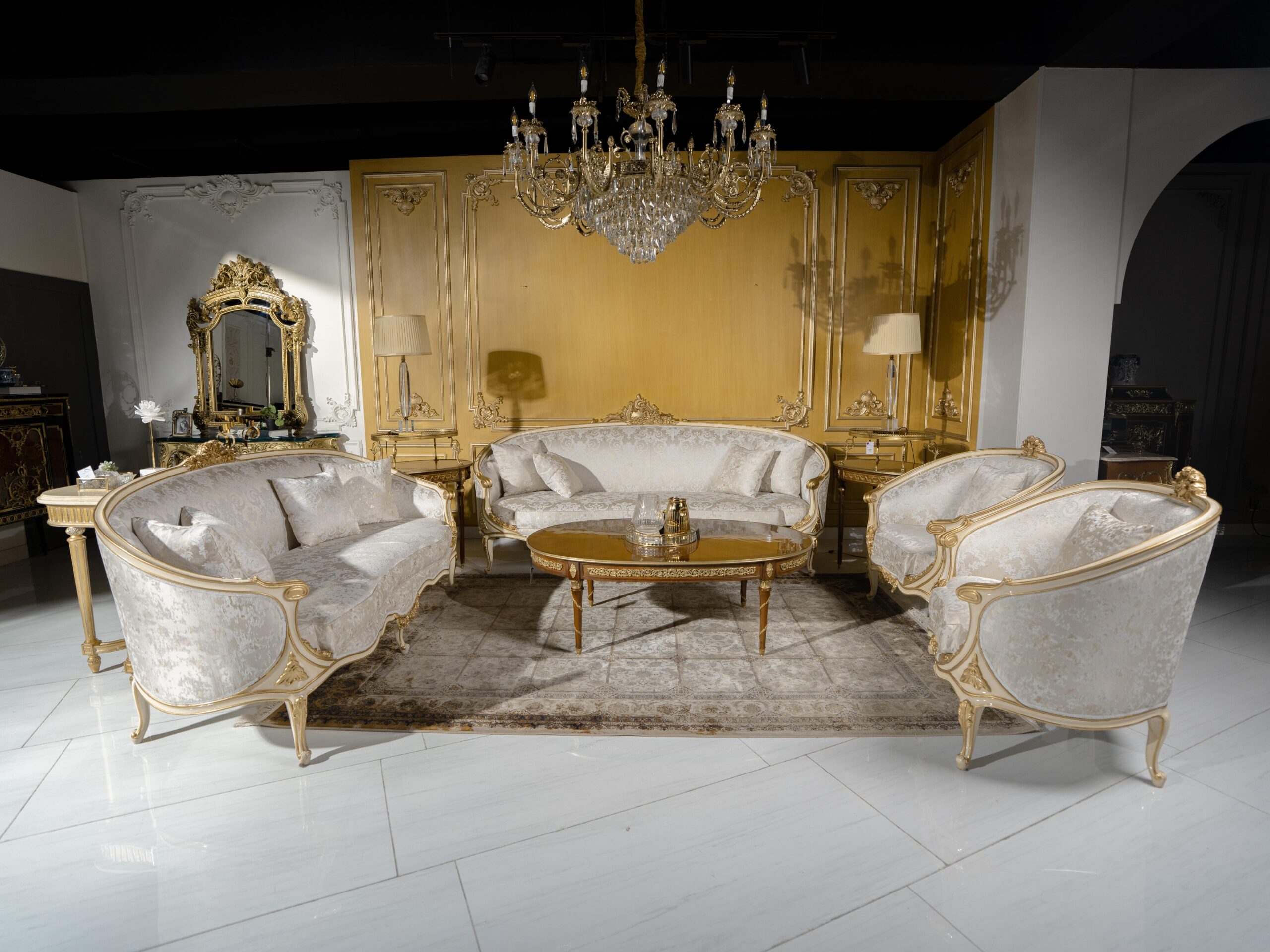 Vintage French Giltwood Seating Ensemble
