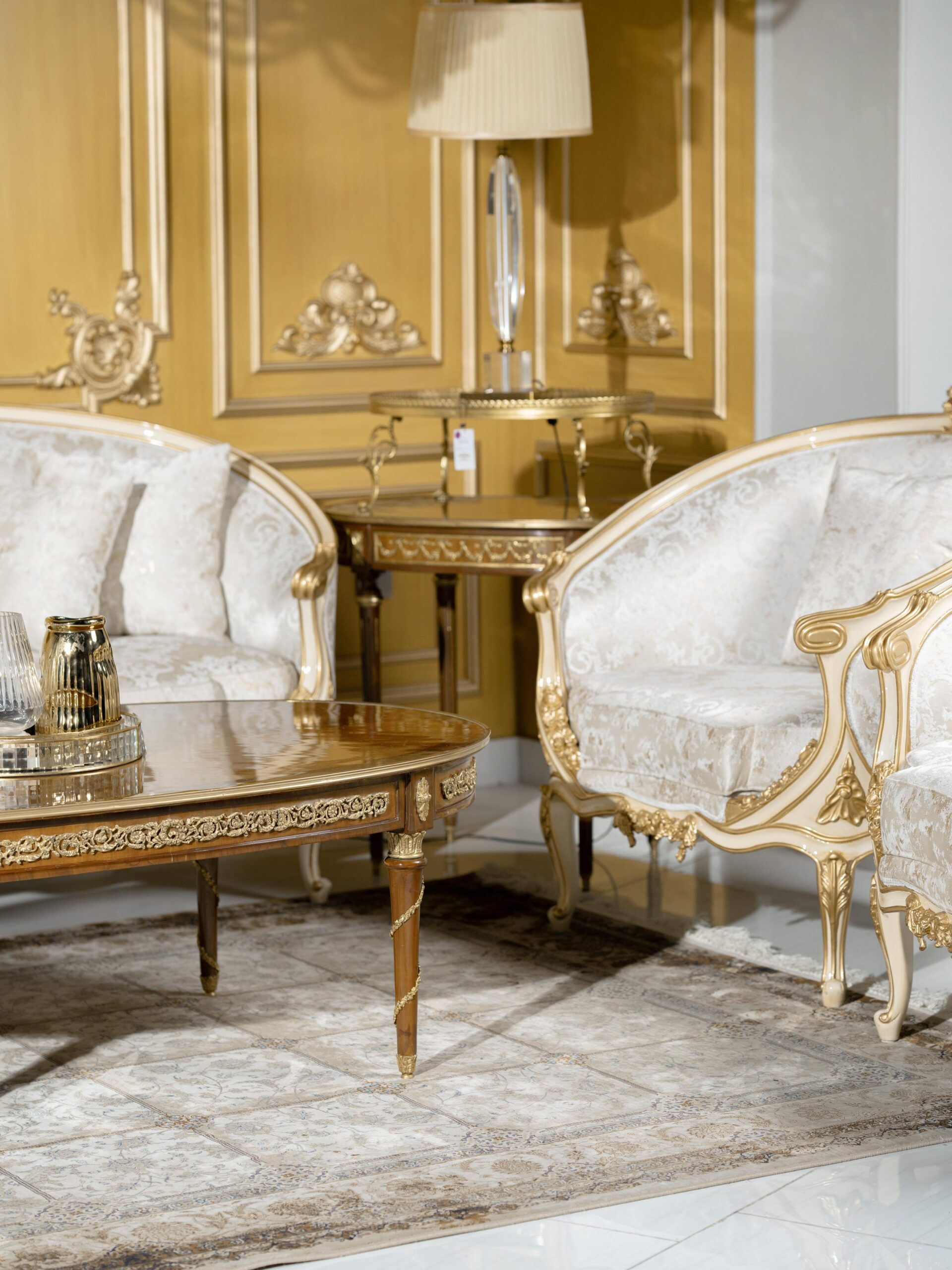 Vintage French Giltwood Seating Ensemble - Image 4