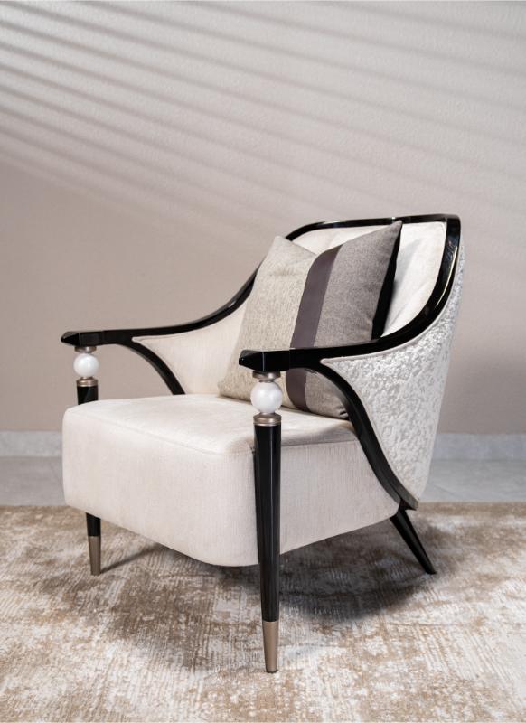 Twin Curvilinear Armchairs - Image 4