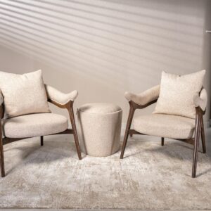 Luxe Curved Wood Chairs