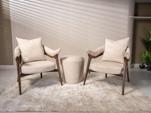 Luxe Curved Wood Chairs
