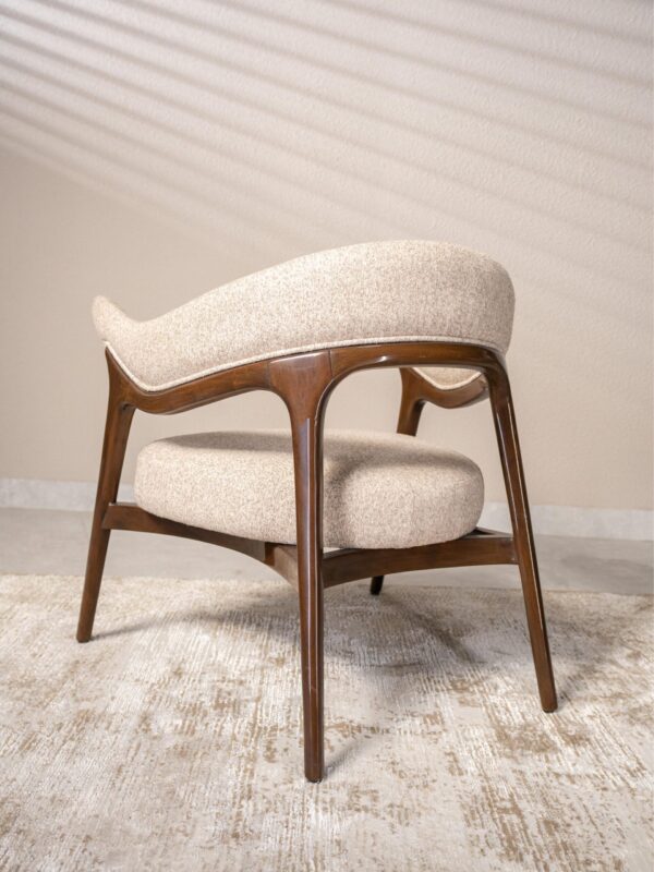 Luxe Curved Wood Chairs - Image 3