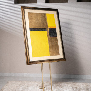 Abstract Yellow Wall Art