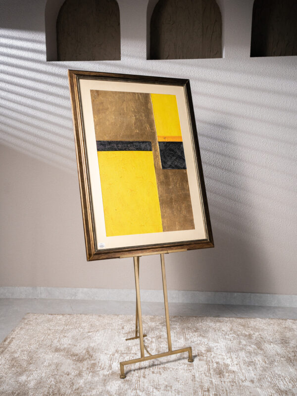 Abstract Yellow Wall Art