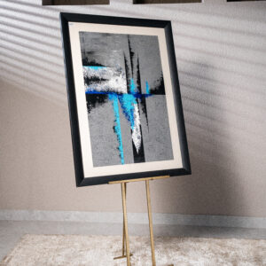 Modern Grey & Blue Painting