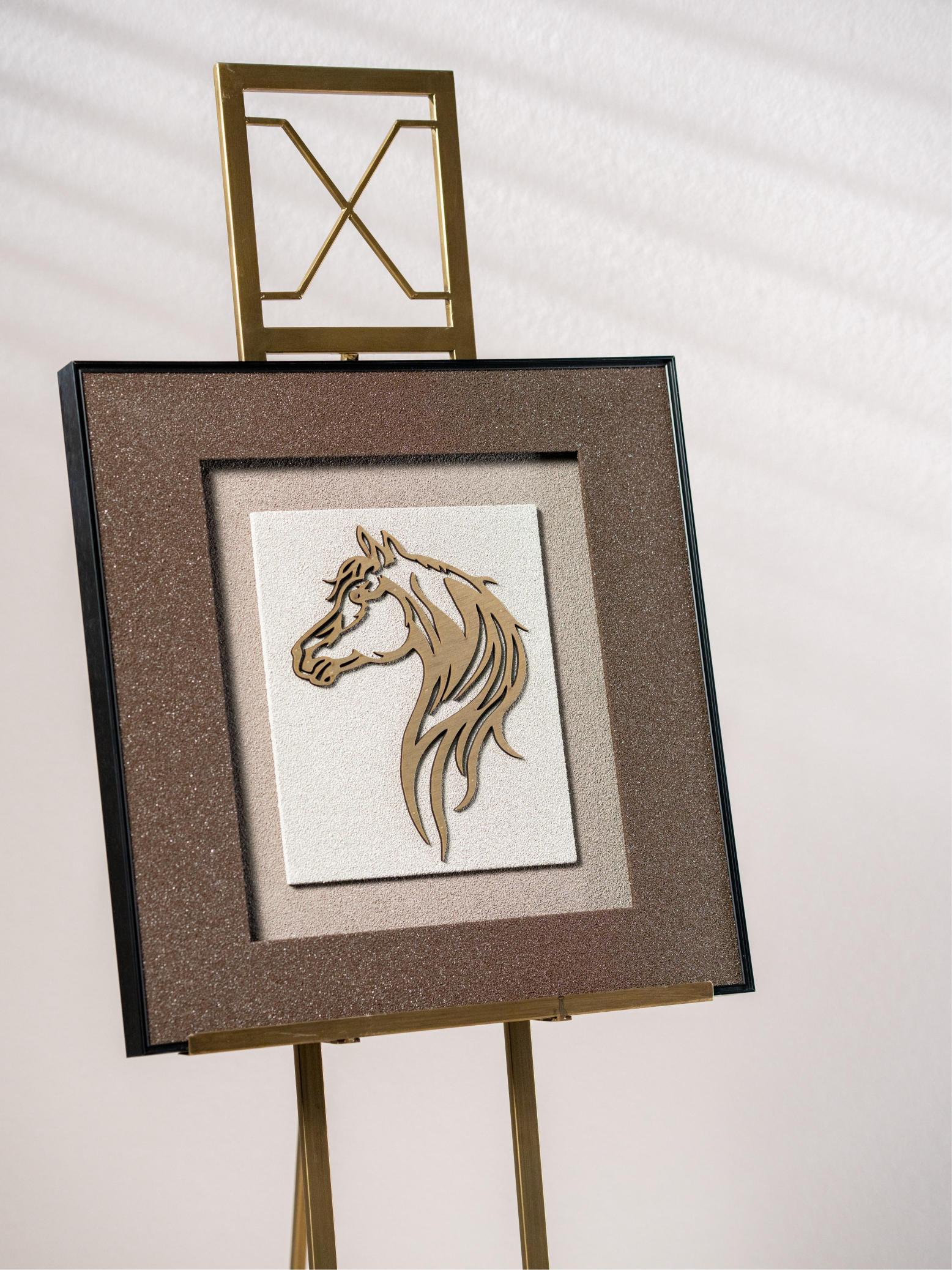 Golden Horse Silhouette
