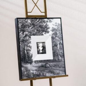 Monochrome Forest 3D Art Frame