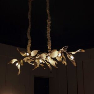 Golden Leaf Chandelier