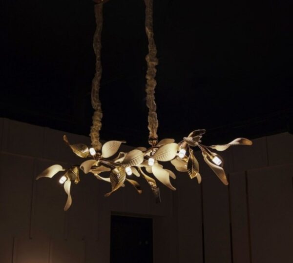 Golden Leaf Chandelier