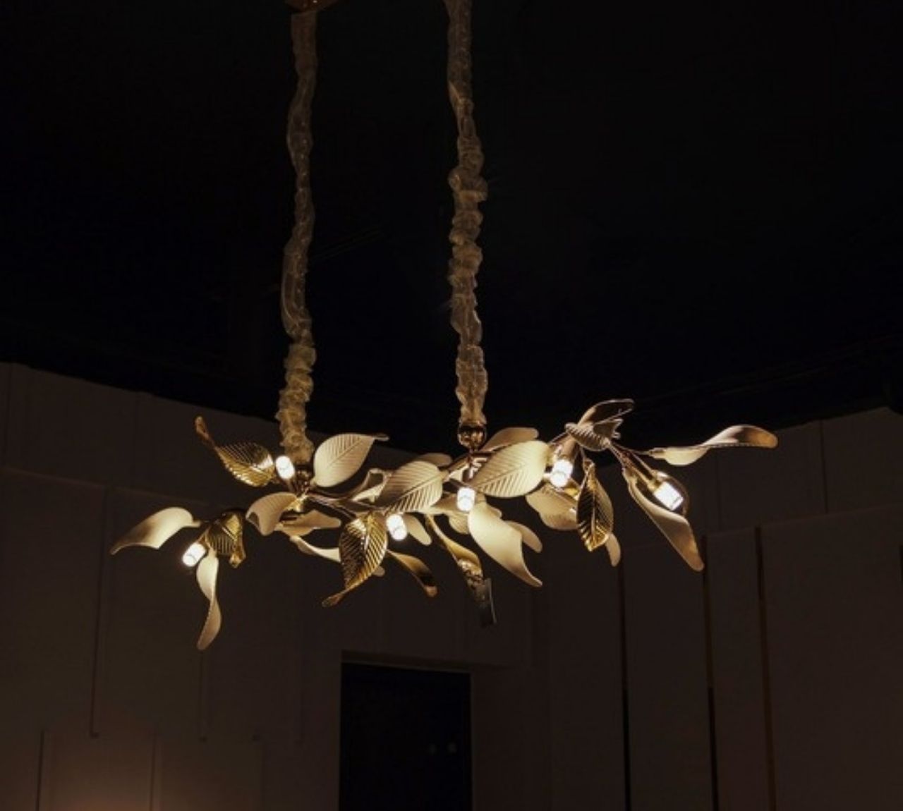 Golden Leaf Chandelier