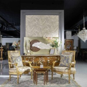 Vintage French Bergère Chairs
